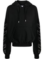 Off-White Diag Stripe-embellished hoodie - Noir