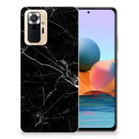 Xiaomi Redmi Note 10 Pro TPU Siliconen Hoesje Marmer Zwart - Origineel Cadeau Vader