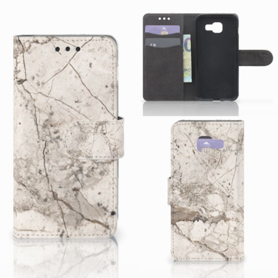 Samsung Galaxy A3 2016 Bookcase Marmer Beige