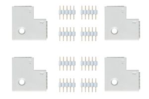 Paulmann 70616 90° hoekverbinder Kunststof (l x b x h) 2.5 x 2.5 x 0.45 cm 4 stuk(s)