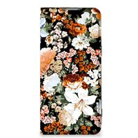 Smart Cover voor OnePlus Nord 2T Dark Flowers