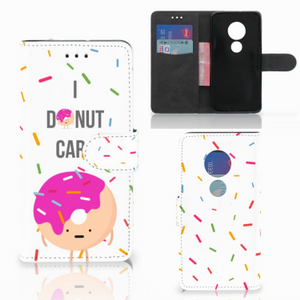 Motorola Moto G7 Play Book Cover Donut Roze