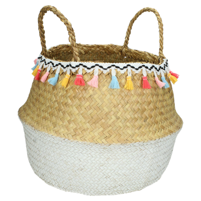 Wants&Needs Accessoires Mand Zeegras Wit 35 X 35 X 25 Wants&Needs Accessoires Mand Zeegras Wit 35 X 35 X 25
