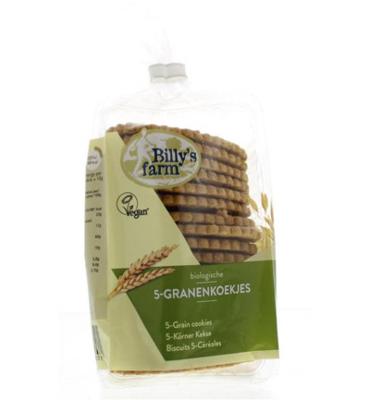 Billy's Farm Billy's Farm Granenkoekjes 5 Granen Bio (175g) Billy's Farm Billy's Farm Granenkoekjes 5 Granen Bio (175g)