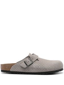 Birkenstock sandales Boston en daim - Gris