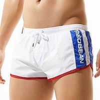 SEOBEAN Voor heren Lange zwembroeken Zwemshorts Sneldrogend Boardshorts Badpak Met zakken Mesh voering Trekkoord Zwemmen Surfen Strand Watersport Lapwerk Zomer / Rekbaar Lightinthebox