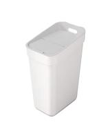 CURVER Ready To Collect Afvalemmer met wandhouder voor muur of deur, 30 l, voor keuken, badkamer, wasruimte, 100% gerecycled, wit