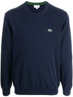 Lacoste sweat à logo brodé - Bleu