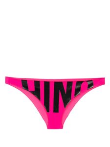 Moschino bas de bikini à logo imprimé - Rose