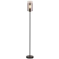 Freelight Vloerlamp Ventotto Zwart & Smoke Glas 166cm