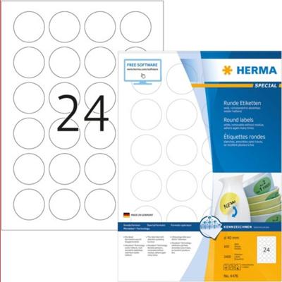 HERMA 4476 printeretiket Wit Zelfklevend printerlabel