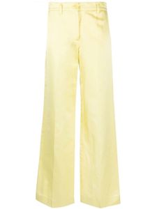 P.A.R.O.S.H. pantalon de tailleur à coupe droite - Jaune