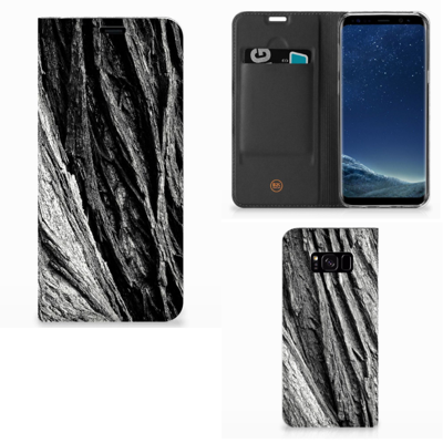 Book Wallet Case Samsung Galaxy S8 Plus Boomschors Grijs Book Wallet Case Samsung Galaxy S8 Plus Boomschors Grijs