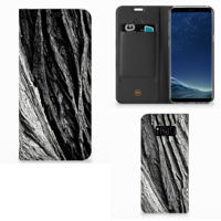 Book Wallet Case Samsung Galaxy S8 Plus Boomschors Grijs