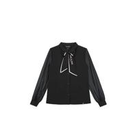 NIK&NIK semi-transparante blouse Octavia van gerecycled polyester zwart