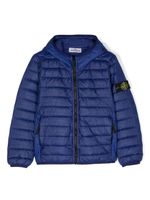 Stone Island Junior doudoune à motif Compass - Bleu - thumbnail