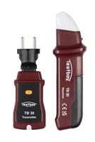 Testboy 30 zekeringzoeker (toewijzing van stroomonderbrekers aan het stopcontact, bestaande uit zender en ontvanger, contactloos, automatisch schakelen tussen test- en zoekmodus), rood/zwart
