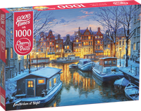 Amsterdam at Night Puzzel 1000 Stukjes