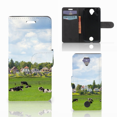 Acer Liquid Z330 Telefoonhoesje met Pasjes Koeien Acer Liquid Z330 Telefoonhoesje met Pasjes Koeien