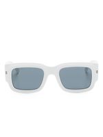 DSQUARED2 EYEWEAR lunettes de soleil rectangulaires Hype à logo imprimé - Blanc