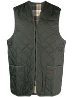 Barbour gilet matelassé à fermeture zippée - Vert