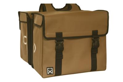 Willex dubbele bisonyl 40 liter fietstas (Kleur: bruin) Willex dubbele bisonyl 40 liter fietstas (Kleur: bruin)