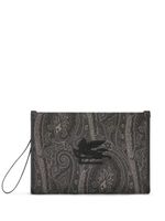 ETRO grande pochette à motif cachemire - Noir