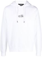 DSQUARED2 hoodie à imprimé Icon - Blanc