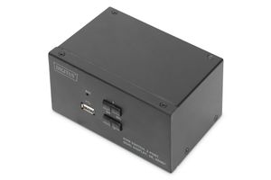 Digitus DS-12860 KVM-switch 2 + 1 poorten HDMI Afstandsbediening, Toetsenbord 3840 x 2160 Pixel