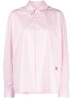 Alexander Wang chemise en coton à patch logo - Rose