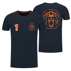 Orange Lion T-shirt - Navy - Formula 1 Since 2015 - Max Verstappen