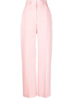 Casablanca pantalon de tailleur à taille haute - Rose