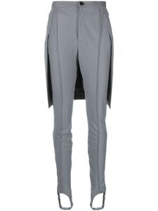 Undercover pantalon à détails sous-pieds - Gris