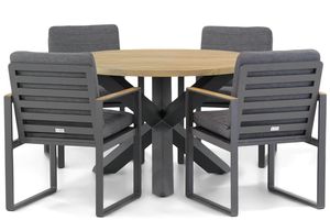 Lifestyle Soray/Rockville 120 cm dining tuinset 5-delig