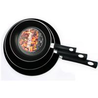 Itapani - Brenda - Pannenset - Koekenpanen 20, 24, 28 Cm - 100% Gerecycled Aluminium - Anti Aanbaklaag