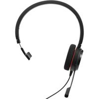 Jabra Evolve 20 MS Mono Headset Bedraad Hoofdband Kantoor/callcenter USB Type-A Zwart