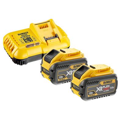 DeWALT DCB118Y2 Starterset 2x DCB548 Accu 12.0Ah 54V XR FlexVolt + Snellader DCB118 DeWALT DCB118Y2 Starterset 2x DCB548 Accu 12.0Ah 54V XR FlexVolt + Snellader DCB118