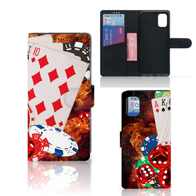 Samsung Galaxy M51 Wallet Case met Pasjes Casino