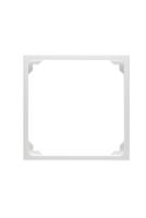 PEHA 00318221 Badora centrale plaat met hoekige normdoorbreeking, zuiver wit