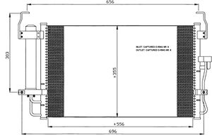 Condensor, airconditioning 35474