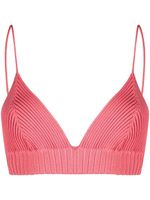 AMBUSH soutien-gorge en maille nervurée - Rose