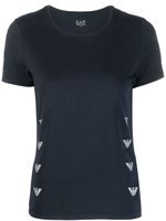 Ea7 Emporio Armani t-shirt à logo imprimé - Bleu