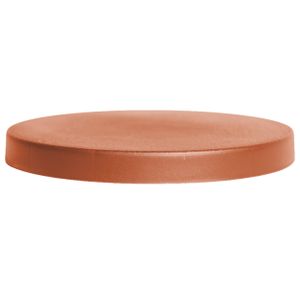 Planten trolley/multiroller rond terracotta kunststof 40 cm