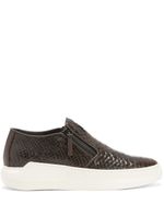 Giuseppe Zanotti baskets Conley Zip sans lacets - Marron