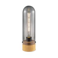 Light depot - tafellamp Capri medium - hout/glas - Outlet - thumbnail