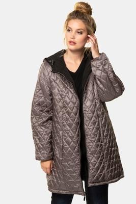 Ulla Popken Jas, omkeerbaar, capuchon, 2 zakken - Grote Maten