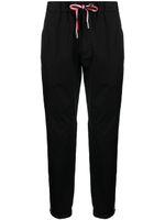 Moncler pantalon de jogging à patch logo - Noir