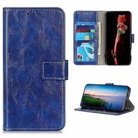 Motorola Moto G52/G82 Wallet Case met Magnetische Sluiting - Blauw - thumbnail