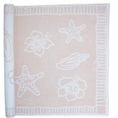 The One Towelling Strandlaken Joshua Hawaii - 90 x 190 cm - Zalmroze/Wit
