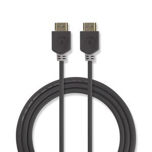 High Speed HDMI-kabel met Ethernet | HDMI-connector - HDMI-connector | 20 m | Antraciet